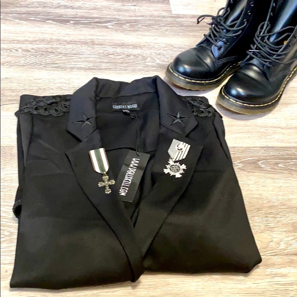 NWT DollsKill Current Mood Military Blazer - Picture 3 of 11